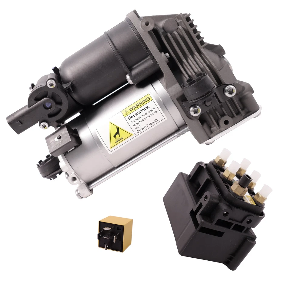 Air Suspension Compressor Pump &Valve Block &Relay For Mercedes-Benz CL550 S550 Foto 2 de 4