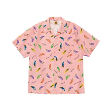Human Made Feather Aloha Shirt Pink Streetwear Top
