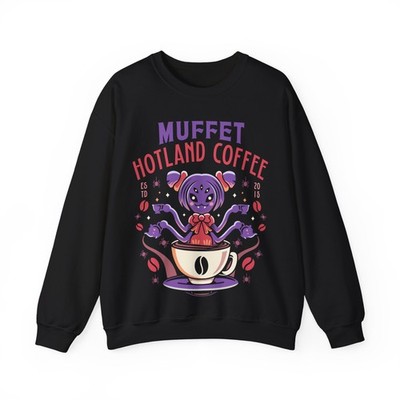 Muffet Hotland Coffee Crewneck Sweatshirt. Undertale Video Game. Deltarune. RPG.
