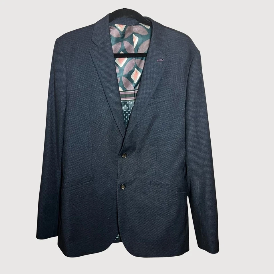 Ted Baker Kingbur Geo Navy Blazer - Size 4- Corpcore trend - Image 2 of 4
