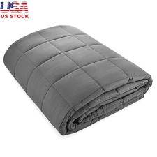 Premium Weighted Cotton Blanket Anxiety Relief Double Stitched Quality Gift New