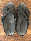 EU 37~MEPHISTO~Air-Relax(?)MOBILS~Black~LEATHER~Sandals~CORK CORE~2 BUCKLE STRAP — photo 5