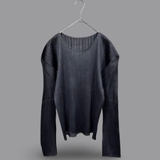 ISSEY MIYAKE 00s Archive PLEATS PLEASE Black Top F/S from Japan