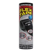 Flex Seal Tfsblkr1210 Flex Tape, 10 Cu Ft, Rubber Base, Black