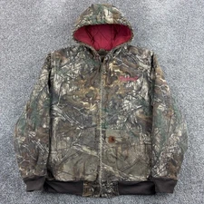 Vintage Carhartt Realtree Camo Hooded Jacket Women's Large Insulated Made in USA