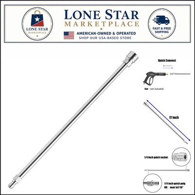 #ad High Quality 17 Inch Pressure Washer Extension Compatible with Most Brands $15.19