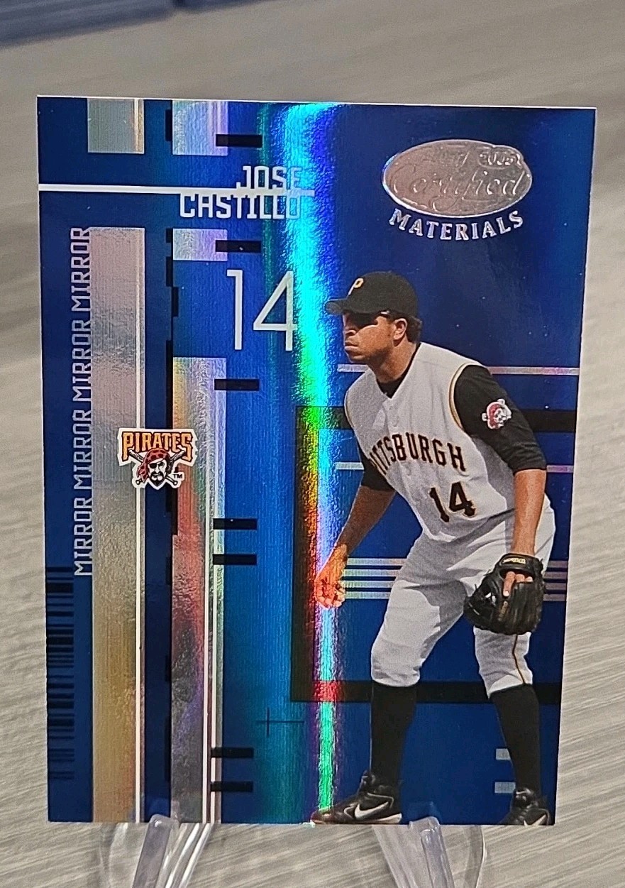 Jose Castillo 2005 Leaf Certified Materials Mirror Blue /50 #173 Pirates