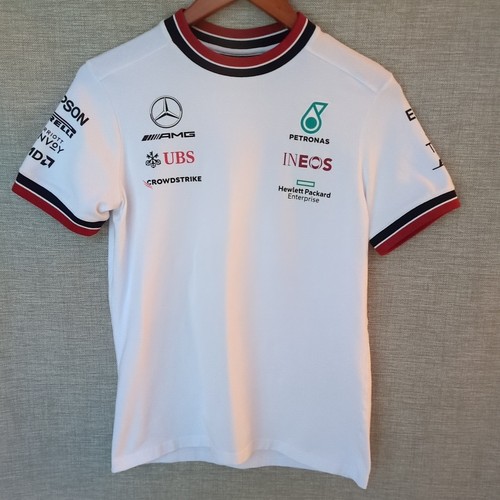Mercedes-AMG Petronas F1 Team Replica Driver T-Shirt - White XS Small