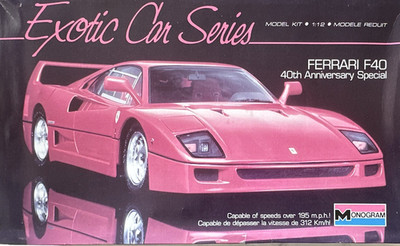 Monogram Ferrari F40 40th Anniversary Special 1:12 Unassembled Model Kit
