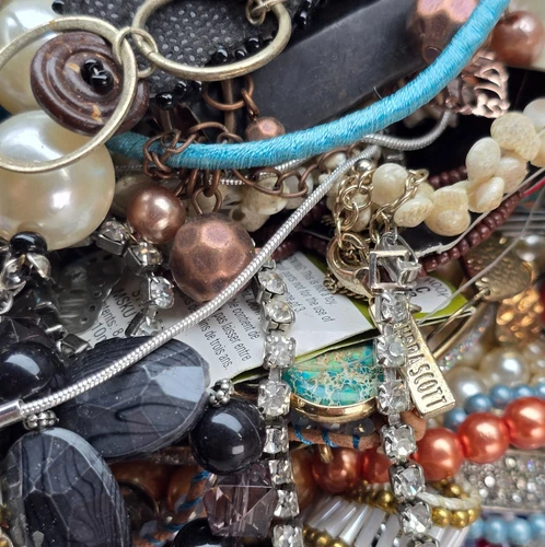 Costume Jewelry Lot Vintage Modern Mixed Wear Craft Resell 6 LB
