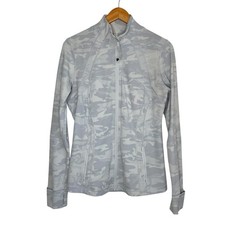 Lululemon Define Jacket Luxtreme Sz 12 Incognito Camo Jacquard Alpine White