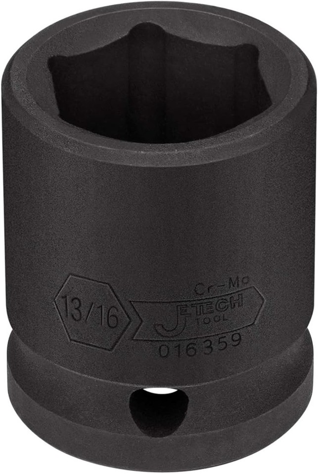 Jetech 1/2 Inch Drive 13/16 Standard Impact Socket, Made with 13/16