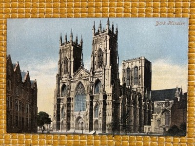 York Cathedral Valentine s Series Pre WW1 Litho Postcard P825