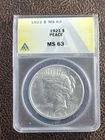 1921 Peace Dollar, MS 63, Rare Key Date, Beautiful Coin, Free Shipping