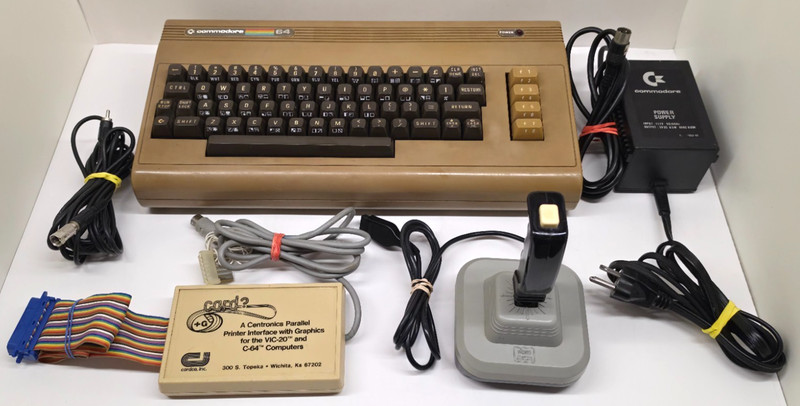 Commodore 64 C64 Computer System Bundle with Power Supply - Tested Works - READ