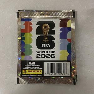 25 Panini FIFA World Cup 2026 Sealed Sticker Pack 7 Stickers Soccer Original