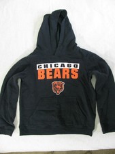 NFL Team Apparel Youth Medium 10-12 Chicago Bears Pull Over Hooded Sweatshirt