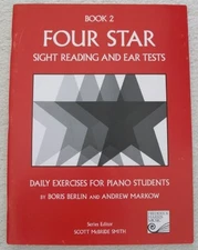 Four Star Sight Reading and Ear Tests: Daily Exercises for Piano Stu - VERY GOOD