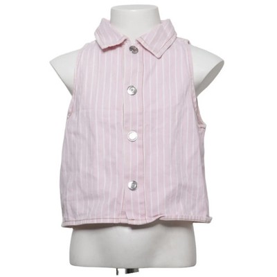 Zara, Jeansweste, Größe: 140, Pink/Weiß, Streifen, Denim, Mädchen #UaG