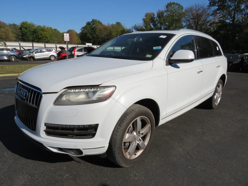 AUDI Q7 2014 espejo retrovisor lateral izquierdo memoria plegable Gletscherweiss Pearl S9R Foto 2 de 4