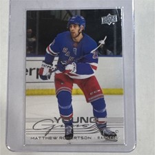 Upper Deck 2025-26 Series 1 Young Guns Rookie #239 Matthew Robertson Rangers