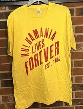 Hulk Hogan HULKAMANIA Lives Forever NEW EST 1984 Large L Shirt WWE WWF