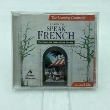 Learn To Speak French 2 CD-Rom Set Learning Company Version 6.0