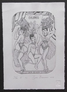 IGOR BARANOV Exlibris Akt