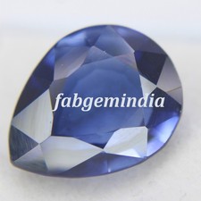 9.80 Ct Natural Kashmiri Blue Sapphire Pear Cut Loose Certified