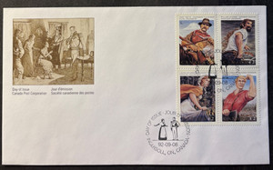 Canada #1432-35 Legendary Heroes FDC with cachet