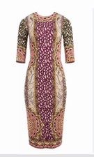 NWT- Alice + Olivia "Delora" multi-print dress.size 2