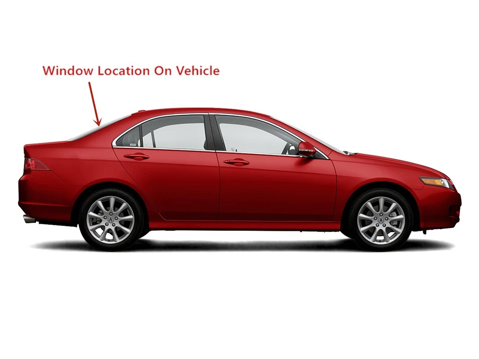 Fits 2004-2008 Acura TSX Back Window Glass Heated Rear - Image 3 of 4