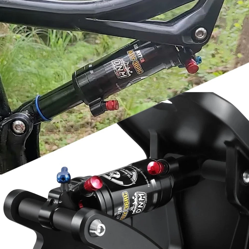 Amortiguador trasero de aire para bicicleta de montaña DNM AOY-36RC con bloqueo 200x55 mm sistema de 4, negro Foto 3 de 4