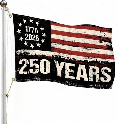 Semiquincentennial 250th Anniversary Flag 3x5 Ft Double Sided,1776-2026 USA 250