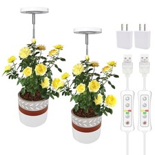 Full Spectrum LED Grow Light for Indoor Plants with Timer  Adjustable Height