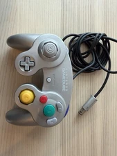 OEM Nintendo GameCube Controller Authentic Tested Tight Stick Clean Silver GC