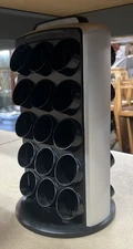 Keurig KCC-30 K-Cup Carousel 30 Pod Holder Rotating Black Silver
