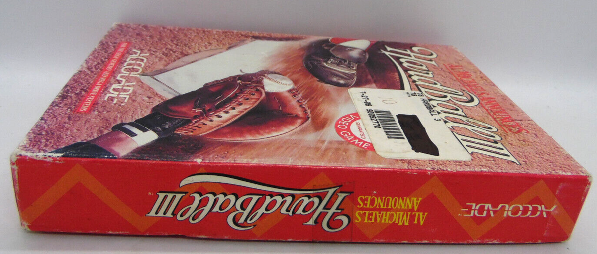 Al Michaels Announces HardBall III (Sega Genesis, 1993) In box No