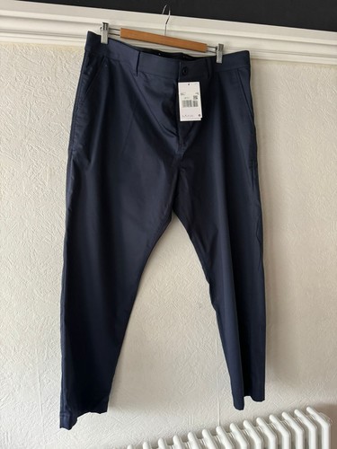 nike mens golf navy blue trousers 40 / 30 slim fit bnwt