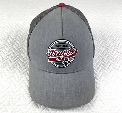 Casquette Travis Mathew Honorable Mention Grise – Logo Patriotique, Taille L/XL Pour Homme