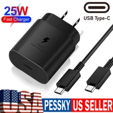 25w Type USB-C Super Fast Wall Charger &Cable For Samsung A71 5G A51 A41 A31 A21