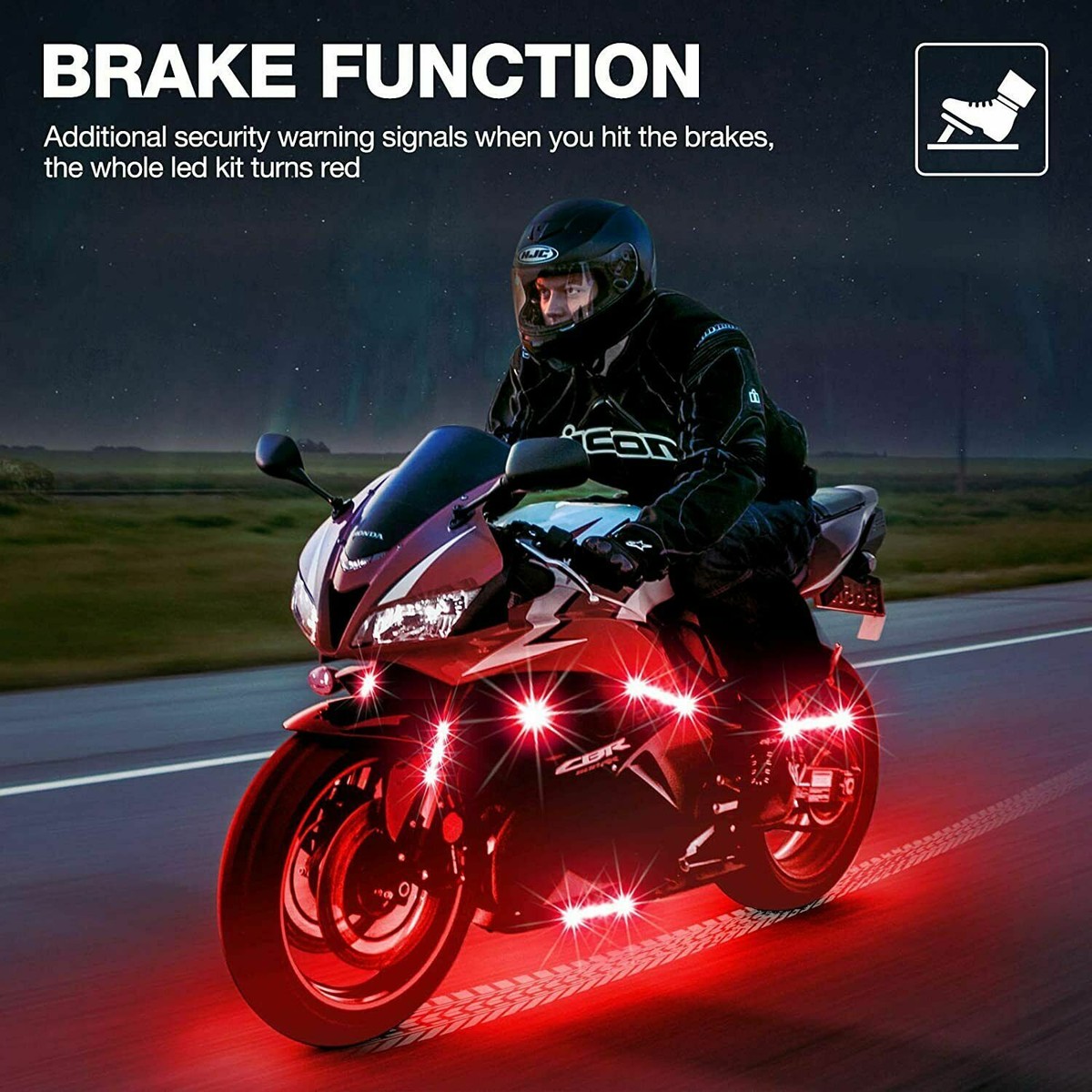 Motorcycle Neon Light Kit Motorcycle LED Lights By LEDGlow Lighting