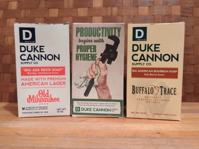 Duke Cannon Buffalo Trace, Productive + Soap Lot of 3 FREE SHIPPING 