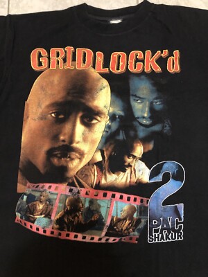 rare vintage 90s 2pac Tupac Gridlock'd rap tee movie t shirt | eBay