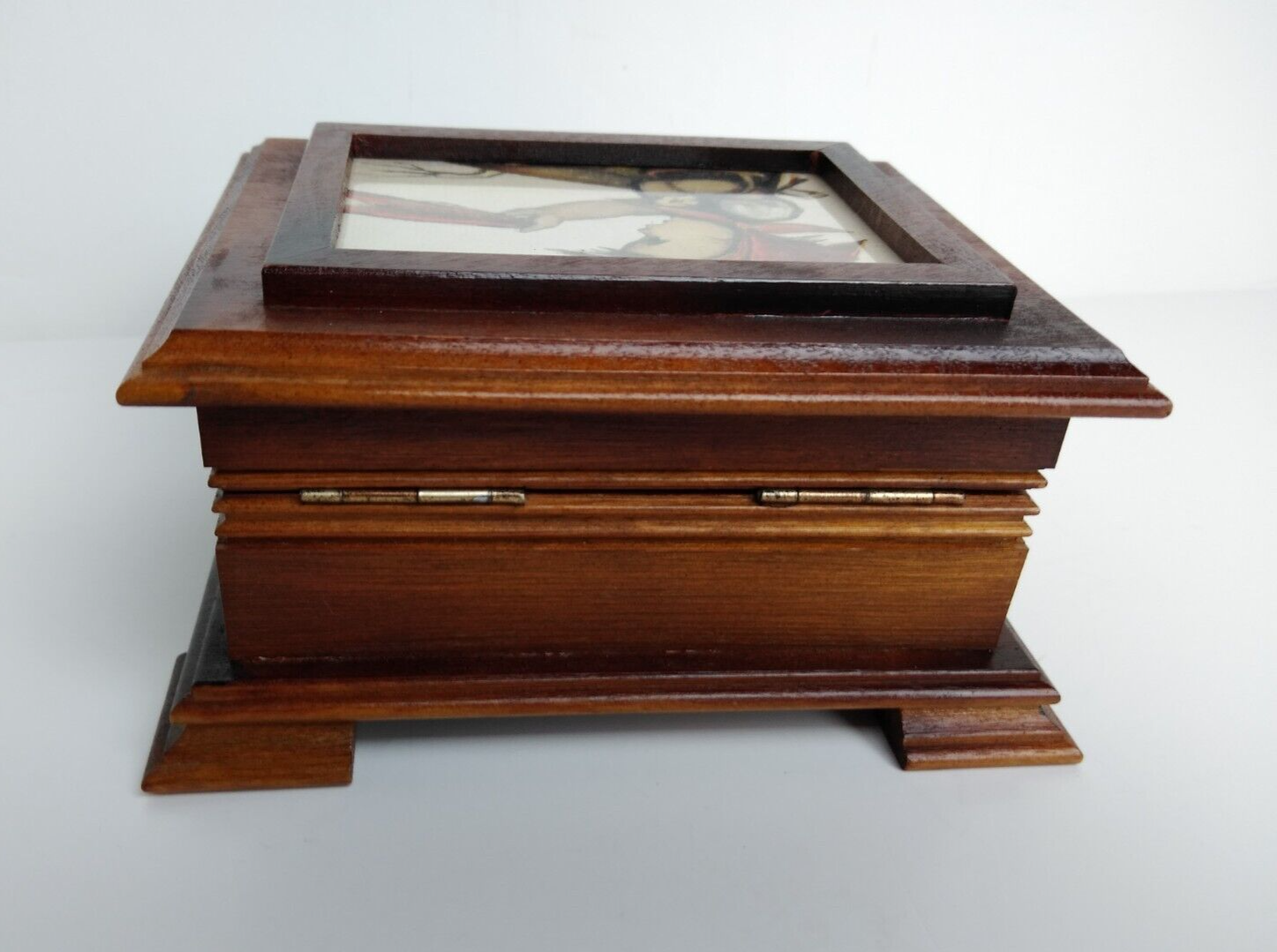 Vtg Reuge Swiss Music/Jewelry Box "Love Story" 53007 Hand Crafted