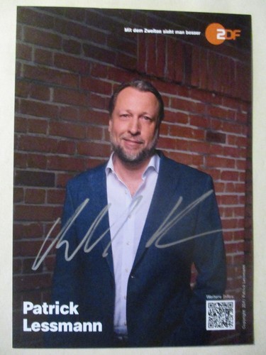 Patrick Lessmann, ZDF, Bares für Rares, seltene, handsignierte Autogrammkarte