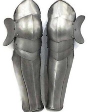 Medieval Knights Armor Greaves Leg plate Armor SCA LARP warrior Cosplay Costume