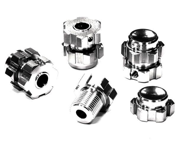 INTEGY RC 17mm Hex Wheel Adapters (4) +0mm Offset For 1/10 Traxxas E-Revo & Revo 3.3