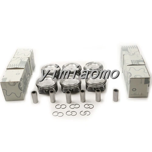6x Engine Piston Φ88mm Fit For Mercedes-Benz M276 CLS E-Class GLE 