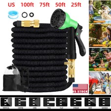 Expanding Expandable Flexible Garden Water Hose w/Spray Nozzle 25FT 50FT 100FT